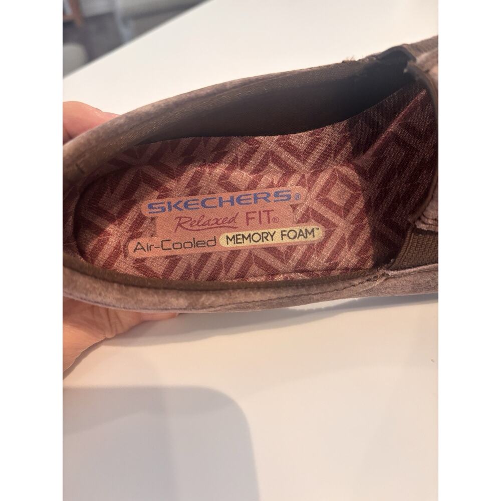 Skechers Shoes Womens Brown Wayfarer Relaxed Fit Loafers Leather Low 44727 Sz 6 - Picture 7 of 7